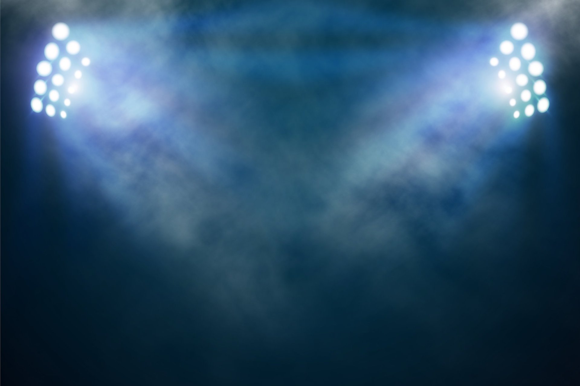 Dramatic stadium arena lights atmosphere